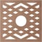 Ekena Millwork Chevron Wood Fretwork Pierced Ceiling Medallion, Wood (Paint Grade), 24"OD x 6 1/4"ID x 3/8"T CMWP24X24X0375CHMF - alternate 3